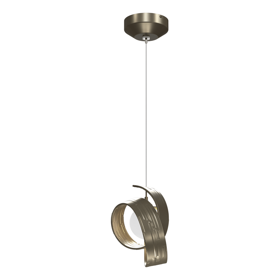 Riza Low Voltage Mini Pendant - Soft Gold by Hubbardton Forge