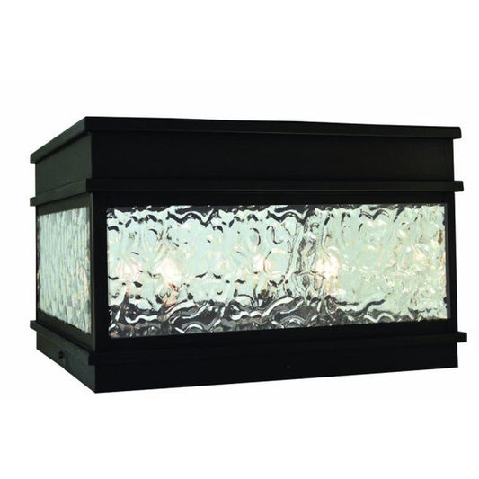 Rochester 15″ Wide Column Mount - ROC-15F-BZ - Bronze by Arroyo Craftsman