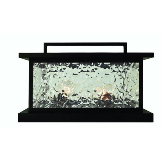 Rockport 16″ Wide Column Mount - RPC-16FL-RB - Rustic Brown by Arroyo Craftsman