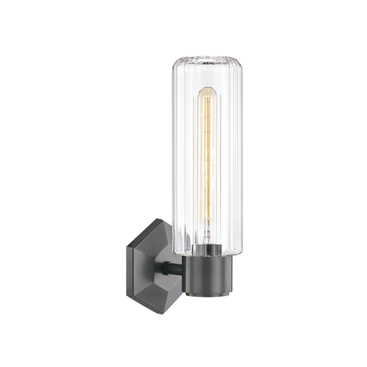 Roebling Wall Sconce - 1-Light - Old Bronze by Hudson Valley Lighting