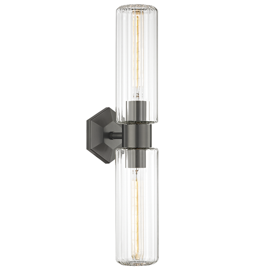 Roebling Wall Sconce - 2-Light - Old Bronze by Hudson Valley Lighting