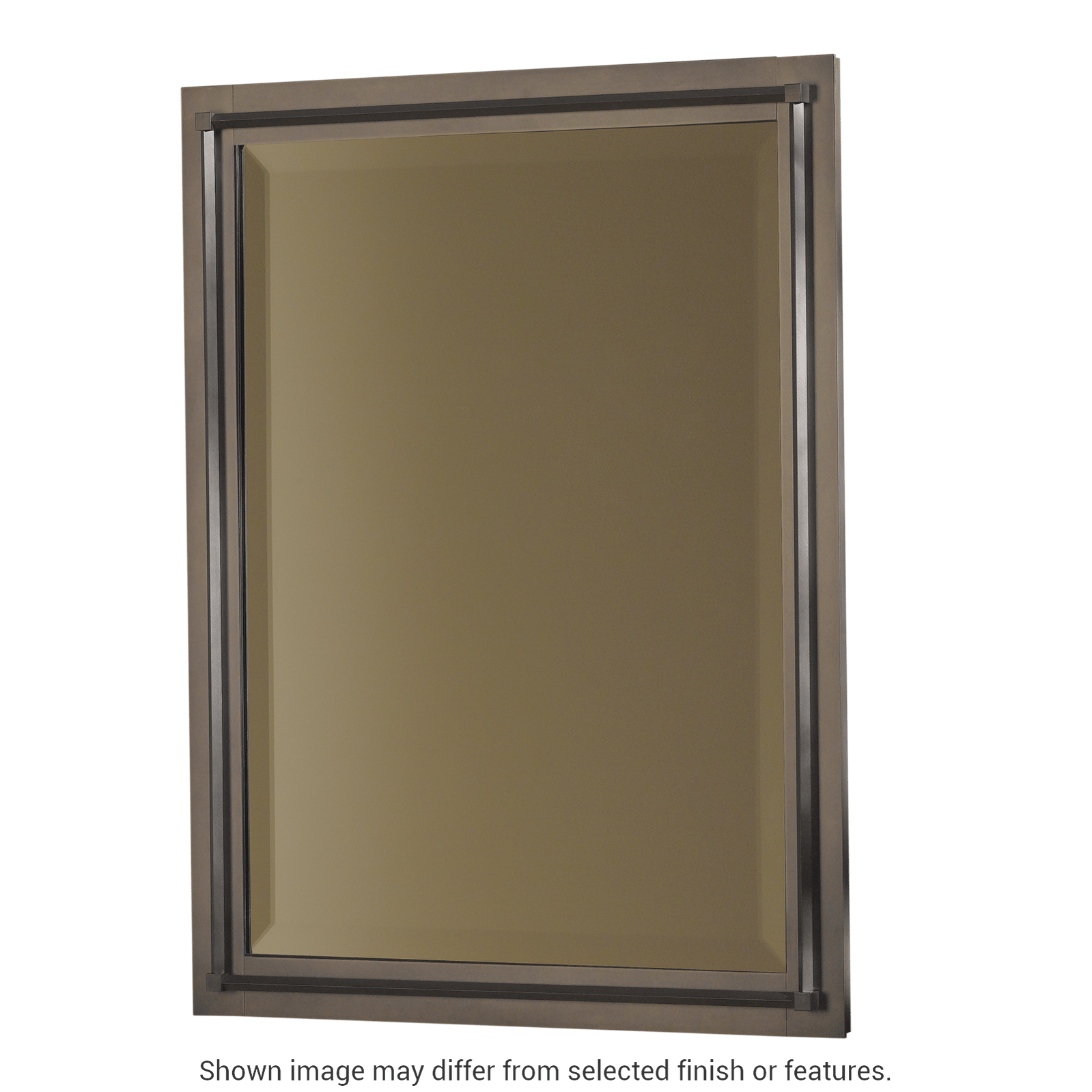 Rook Beveled Mirror - White by Hubbardton Forge