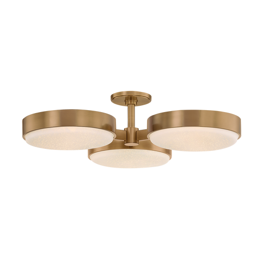 Rory Semi Flush - 3-Light - Patina Brass - Troy Lighting C1330-PBR