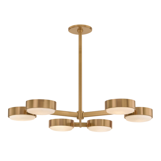 Rory Semi Flush - 6-Light - Patina Brass - Troy Lighting C1340-PBR