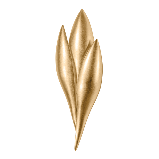 Rose Wall Sconce - 1-Light - Vintage Gold Leaf - Troy Lighting B1318-VGL