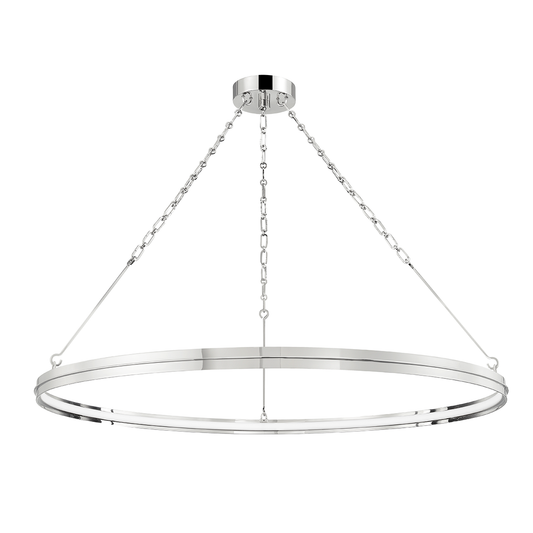 Rosendale Medium Chandelier - Polished Nickel by Hudson Valley Lighting