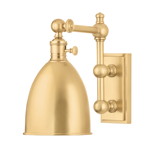 Roslyn Wall Sconce - Aged Brass by Hudson Valley Lighting