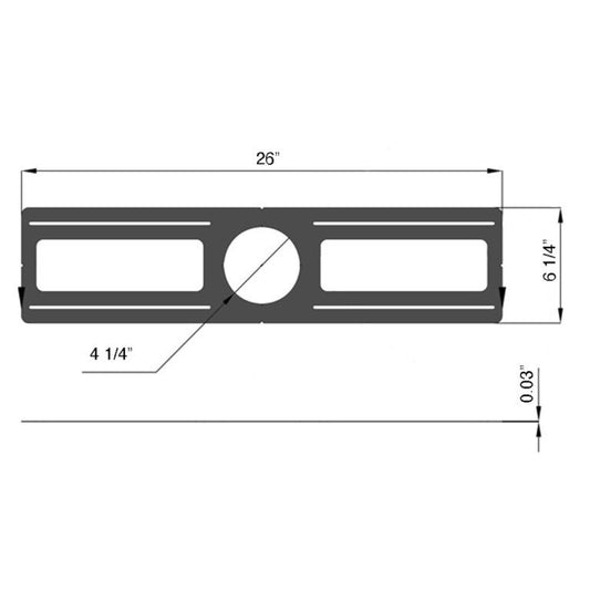 Rough-In Plate for 4 1/4" Recessed Ceiling Lights by Lotus LED Lights