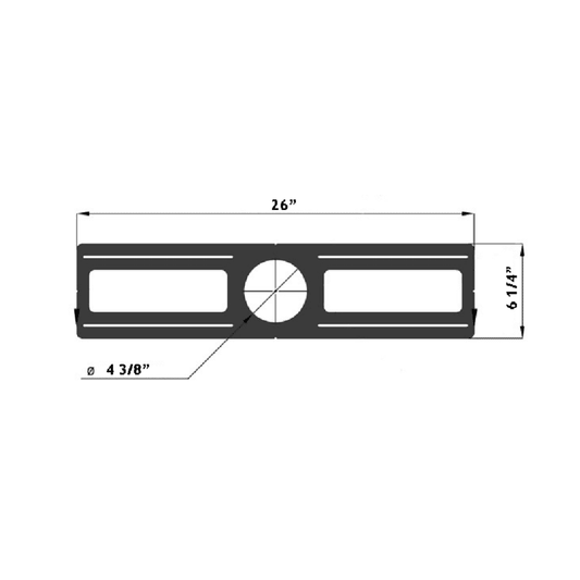 Rough-In Plate for 4 3/8" Recessed Ceiling Lights by Lotus LED Lights