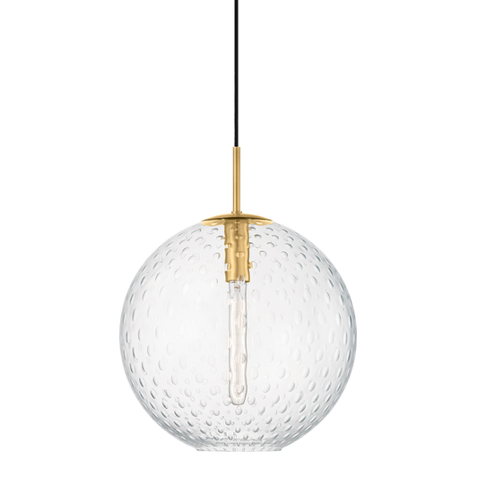 Rousseau Large Pendant - Aged Brass by Hudson Valley Lighting