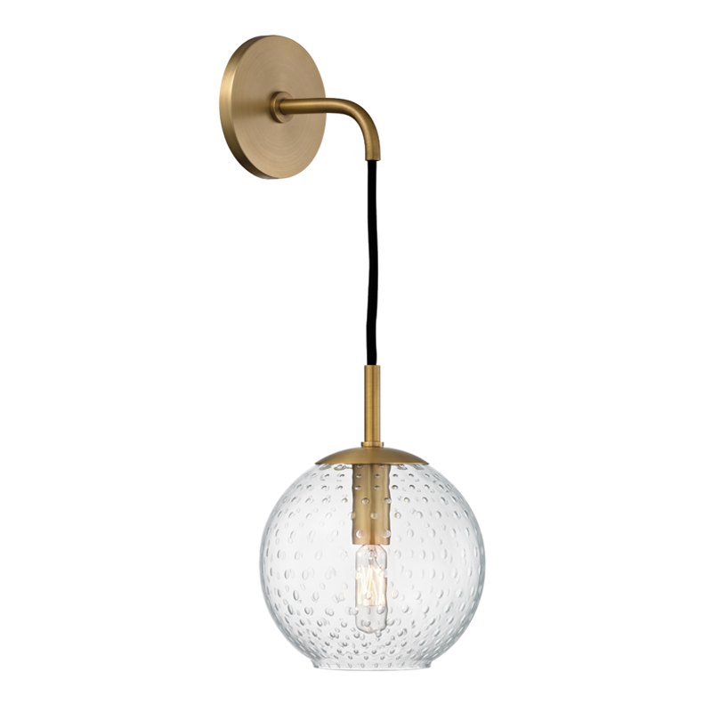 Rousseau Wall Sconce - Aged Brass by Hudson Valley Lighting
