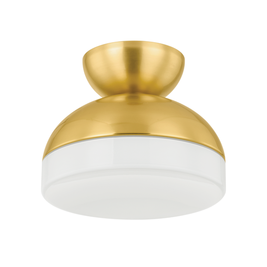 Rue Flush Mount - 1-Light - Aged Brass - Mitzi H851501-AGB