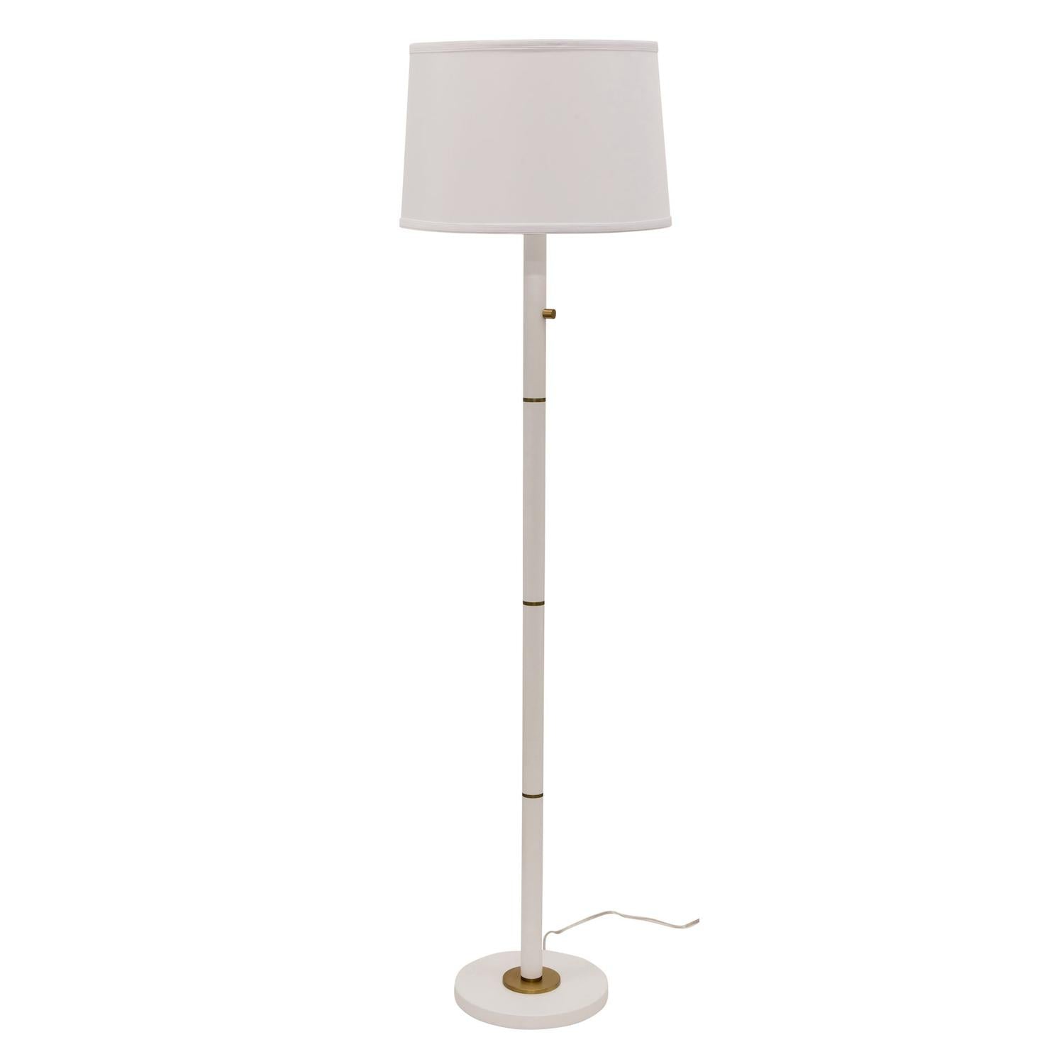 Rupert Floor Lamp - RU703-WT - White by House of Troy