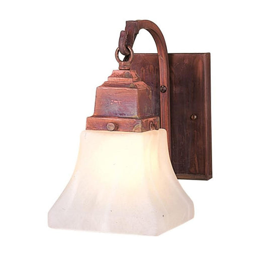 Ruskin One Light Wall Mount - RB-1-RC - Raw Copper by Arroyo Craftsman