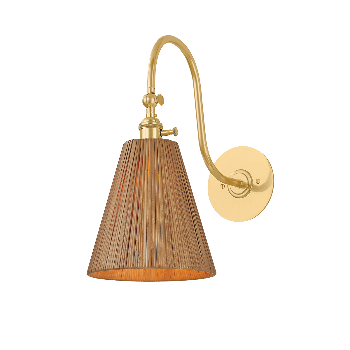 Ruthin Wall Sconce - Aged Brass by Hudson Valley Lighting