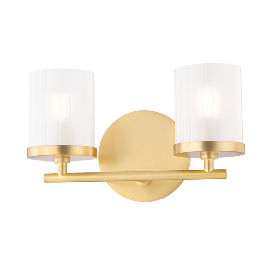 Ryan Vanity Light - 2-Light - Aged Brass - Mitzi H239302-AGB