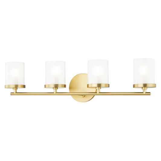 Ryan Vanity Light - 4-Light - Aged Brass - Mitzi H239304-AGB