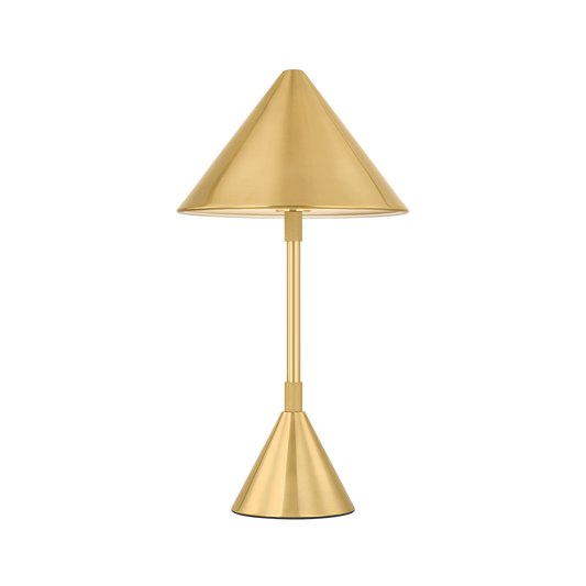 Salma Rechargeable Table Lamp - Aged Brass by Hudson Valley Lighting