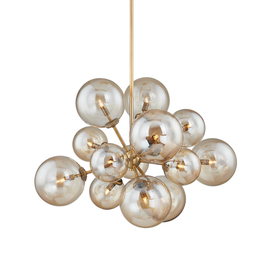 Santee Chandelier - 13-Light - Patina Brass - Troy Lighting F1027-PBR