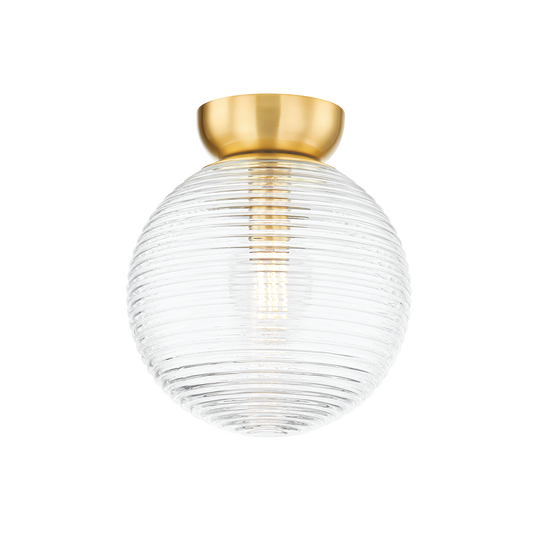 Sara Flush Mount - 1-Light - Aged Brass - Mitzi H815501-AGB