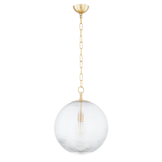 Sara Large Pendant - 1-Light - Aged Brass - Mitzi H815701L-AGB
