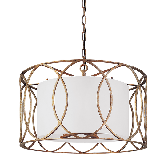 Sausalito Chandelier - 5-Light - Silver Gold - Troy Lighting F1285-SG