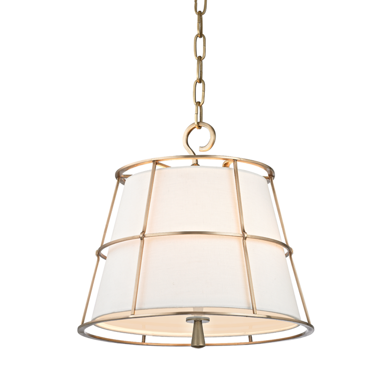 Savona Pendant - 2-Light - Aged Brass by Hudson Valley Lighting