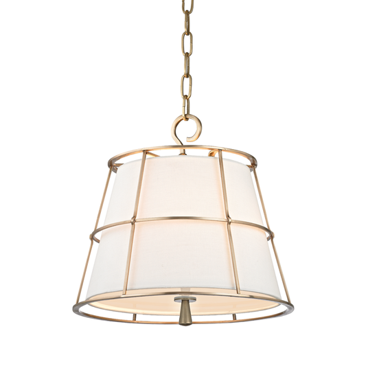 Savona Pendant - 2-Light - Aged Brass by Hudson Valley Lighting