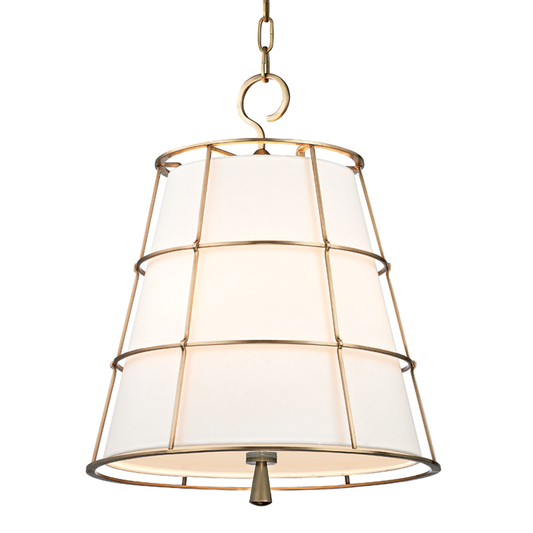 Savona Pendant - 3-Light - Aged Brass by Hudson Valley Lighting