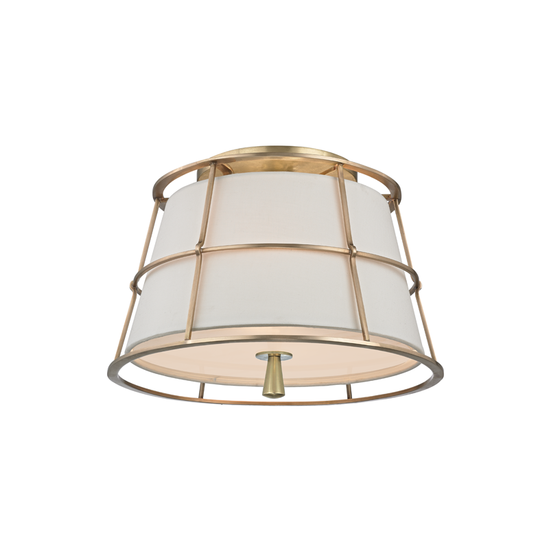 Savona Semi Flush - Aged Brass by Hudson Valley Lighting