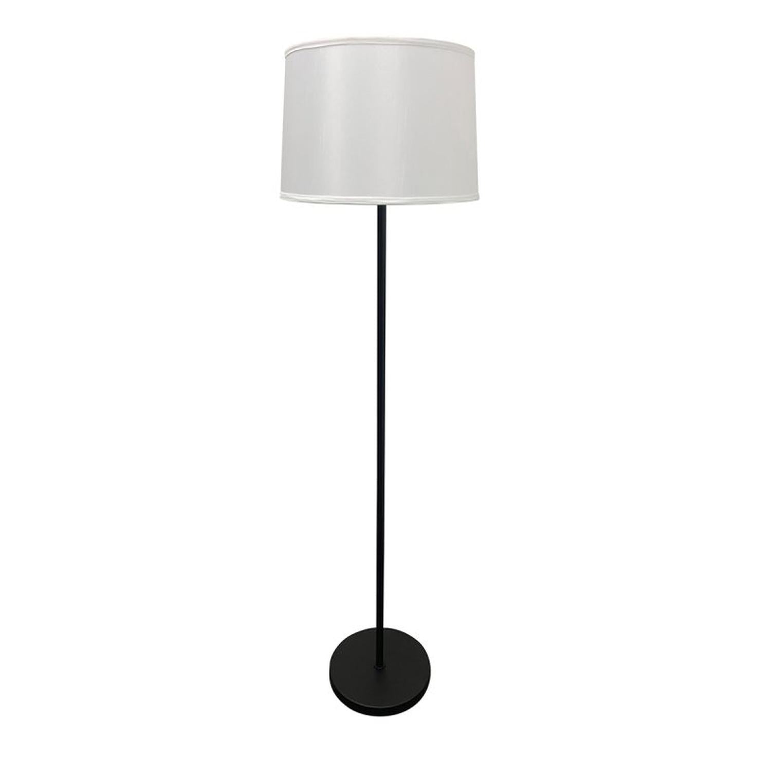 Sawyer Floor Lamp - S500-BLKSN - Black/Satin Nickel by House of Troy