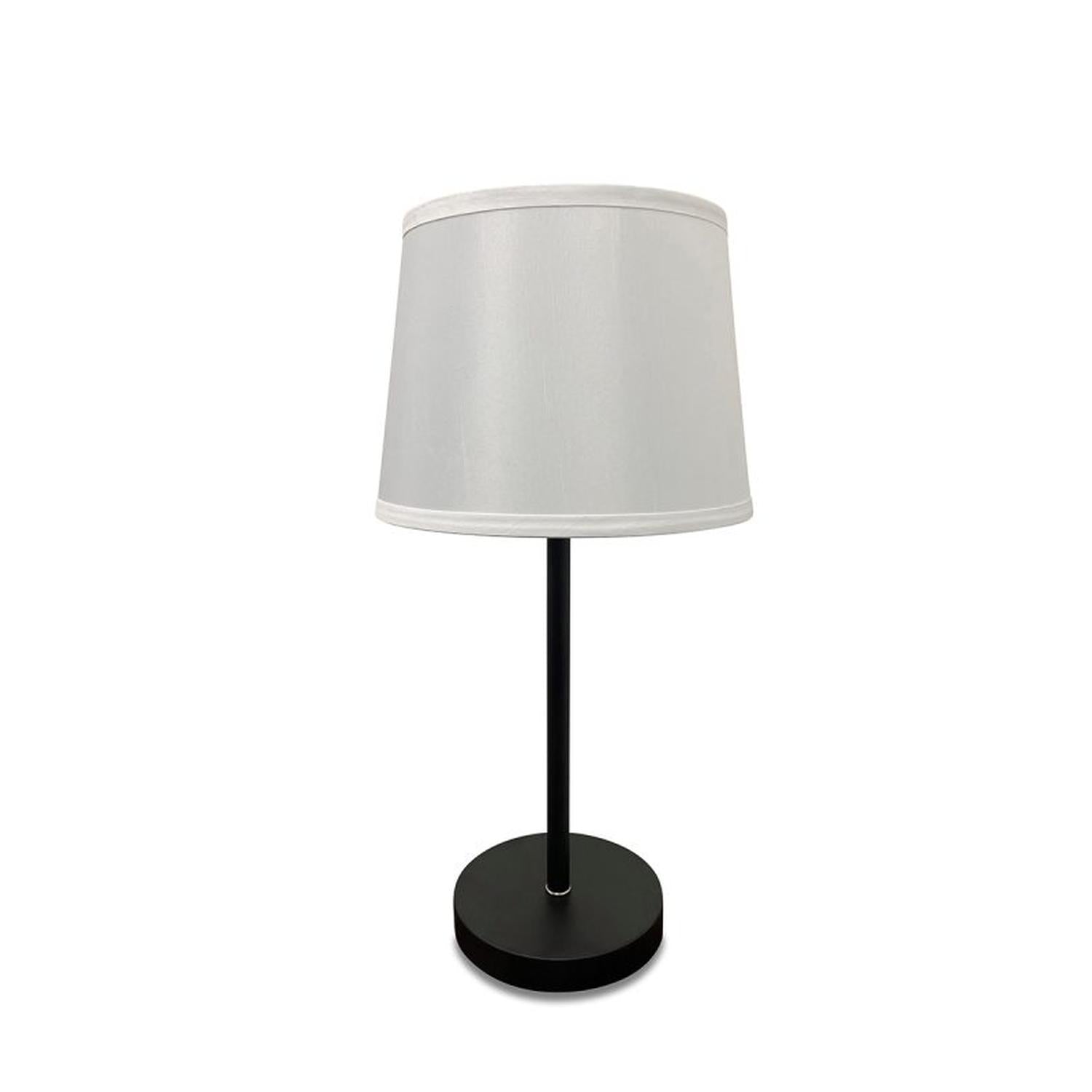 Sawyer Table Lamp - S550-BLKSN - Black/Satin Nickel by House of Troy