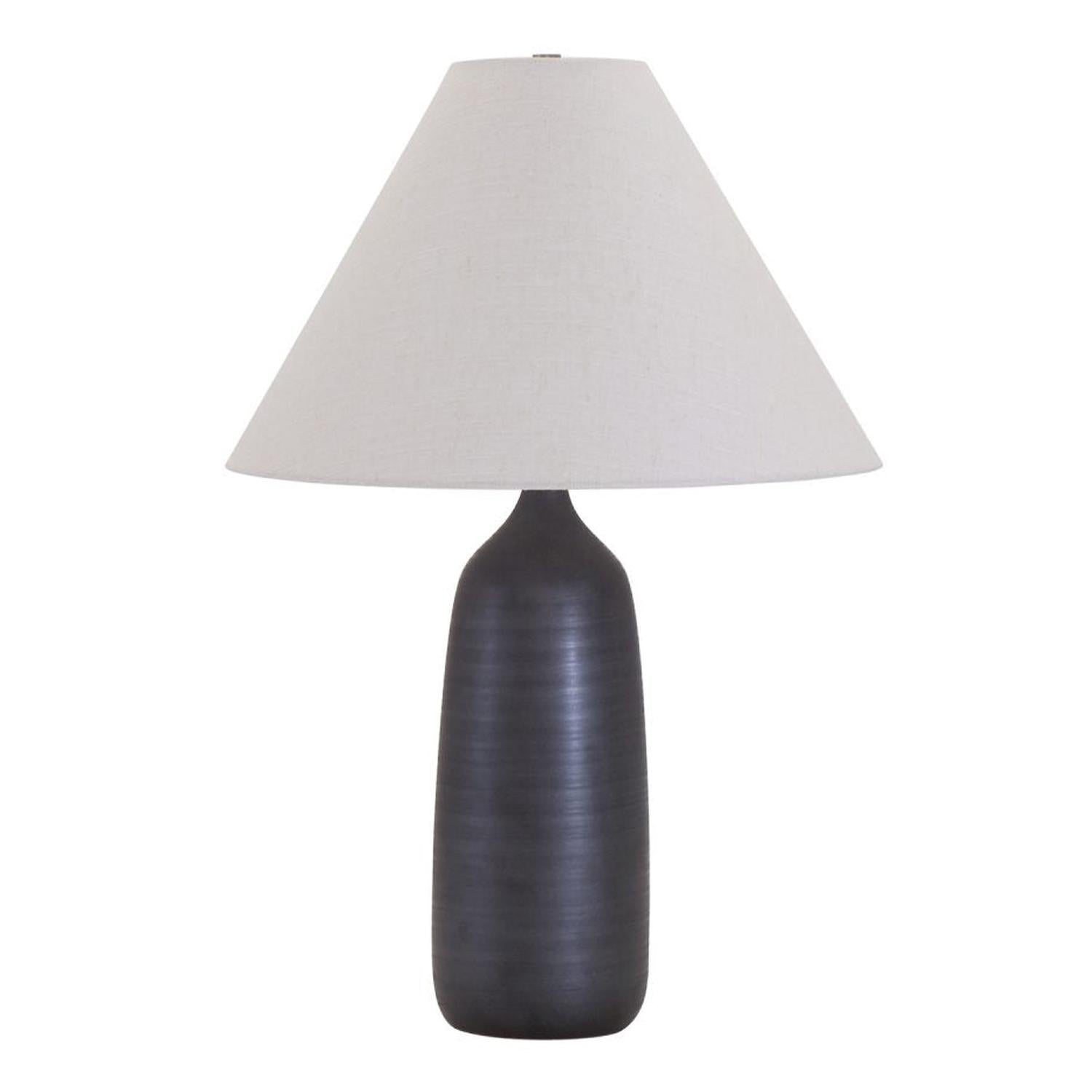 Scatchard Stoneware Table Lamp - GS100-BM - Black Matte by House of Troy