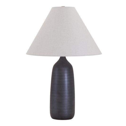 Scatchard Stoneware Table Lamp - GS100-BM - Black Matte by House of Troy
