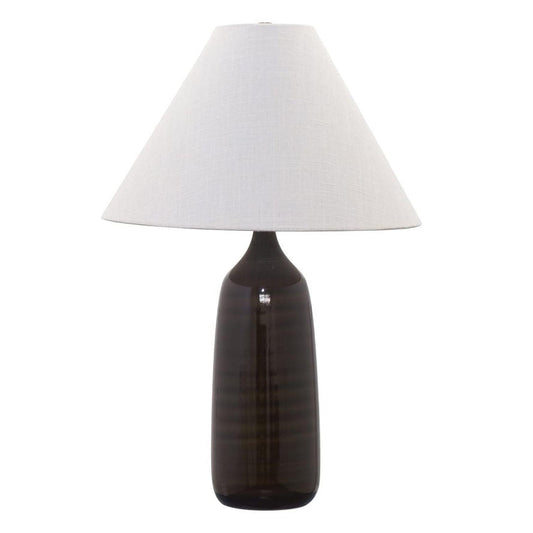 Scatchard Stoneware Table Lamp - GS100-BR - Brown Gloss by House of Troy
