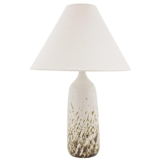 Scatchard Stoneware Table Lamp - GS100-DWG - Decorated White Gloss by House of Troy