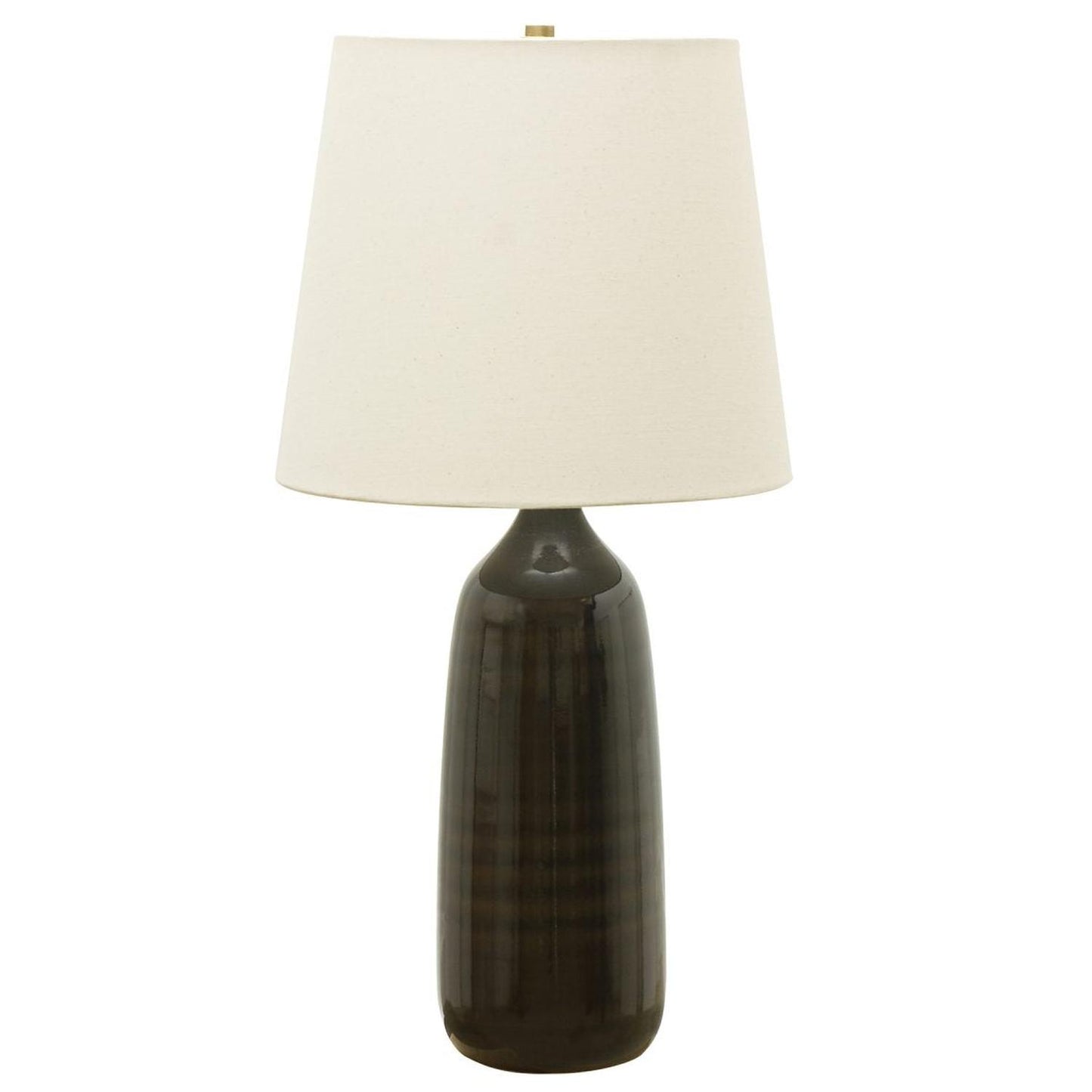 Scatchard Stoneware Table Lamp - GS101-BR - Brown Gloss by House of Troy