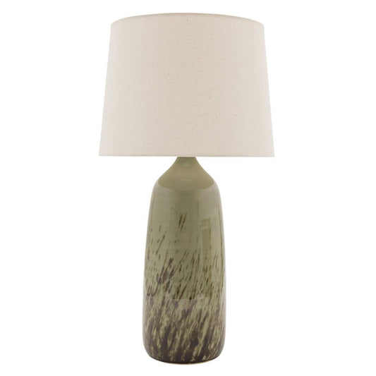 Scatchard Stoneware Table Lamp - GS101-DCG - Decorated Celadon by House of Troy