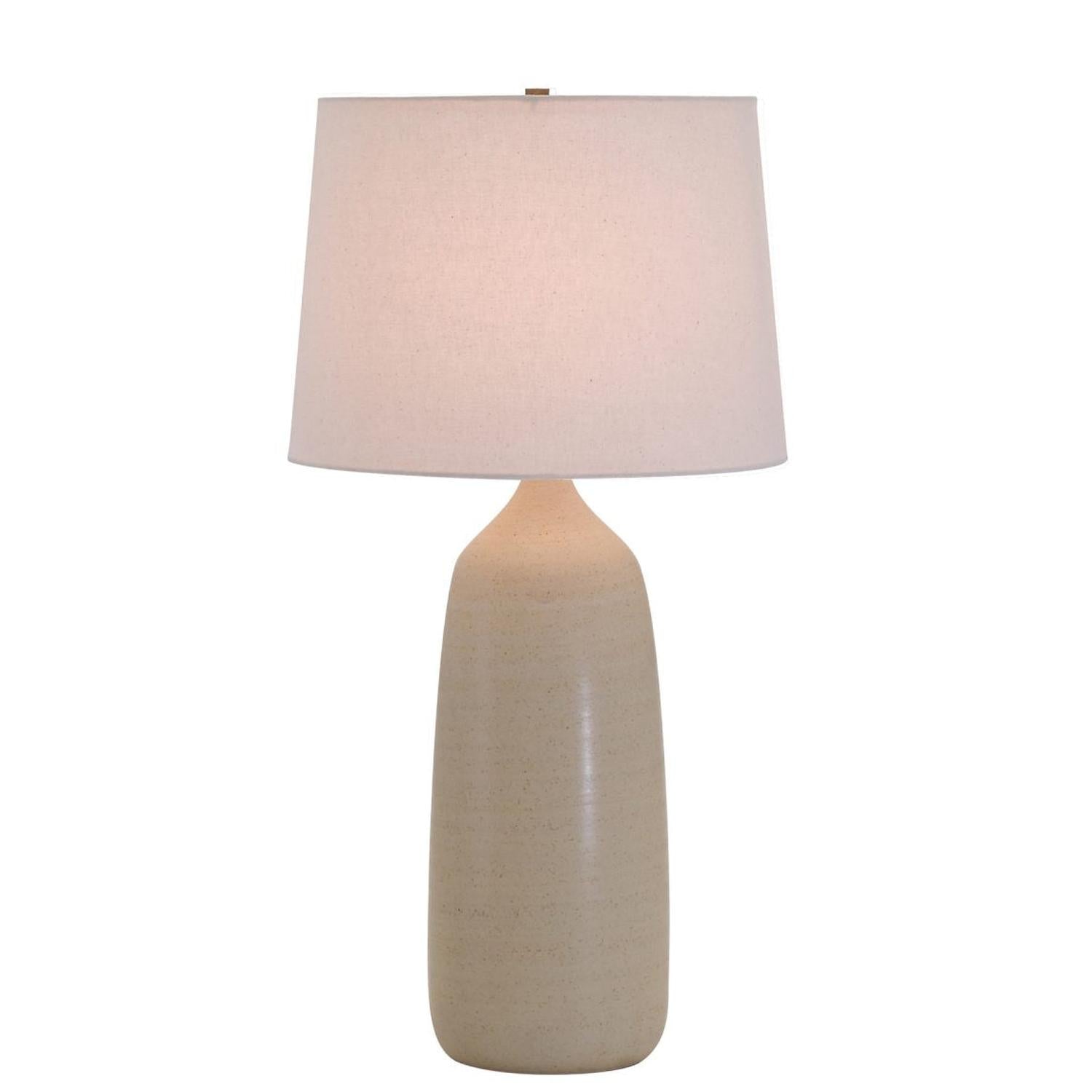 Scatchard Stoneware Table Lamp - GS101-OT - Oatmeal by House of Troy