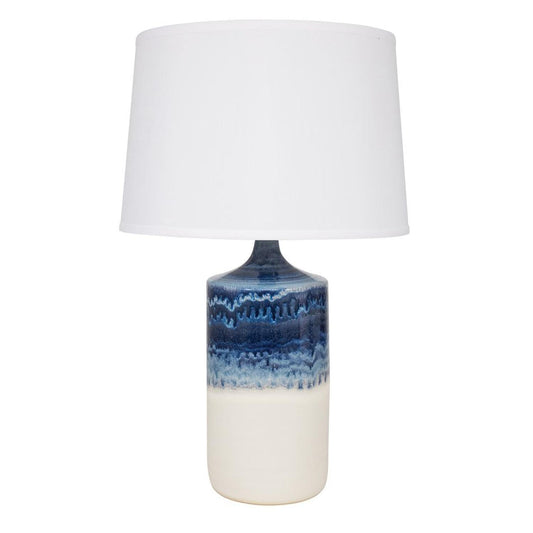 Scatchard Stoneware Table Lamp - GS110-DWM - Decorated White Matte by House of Troy