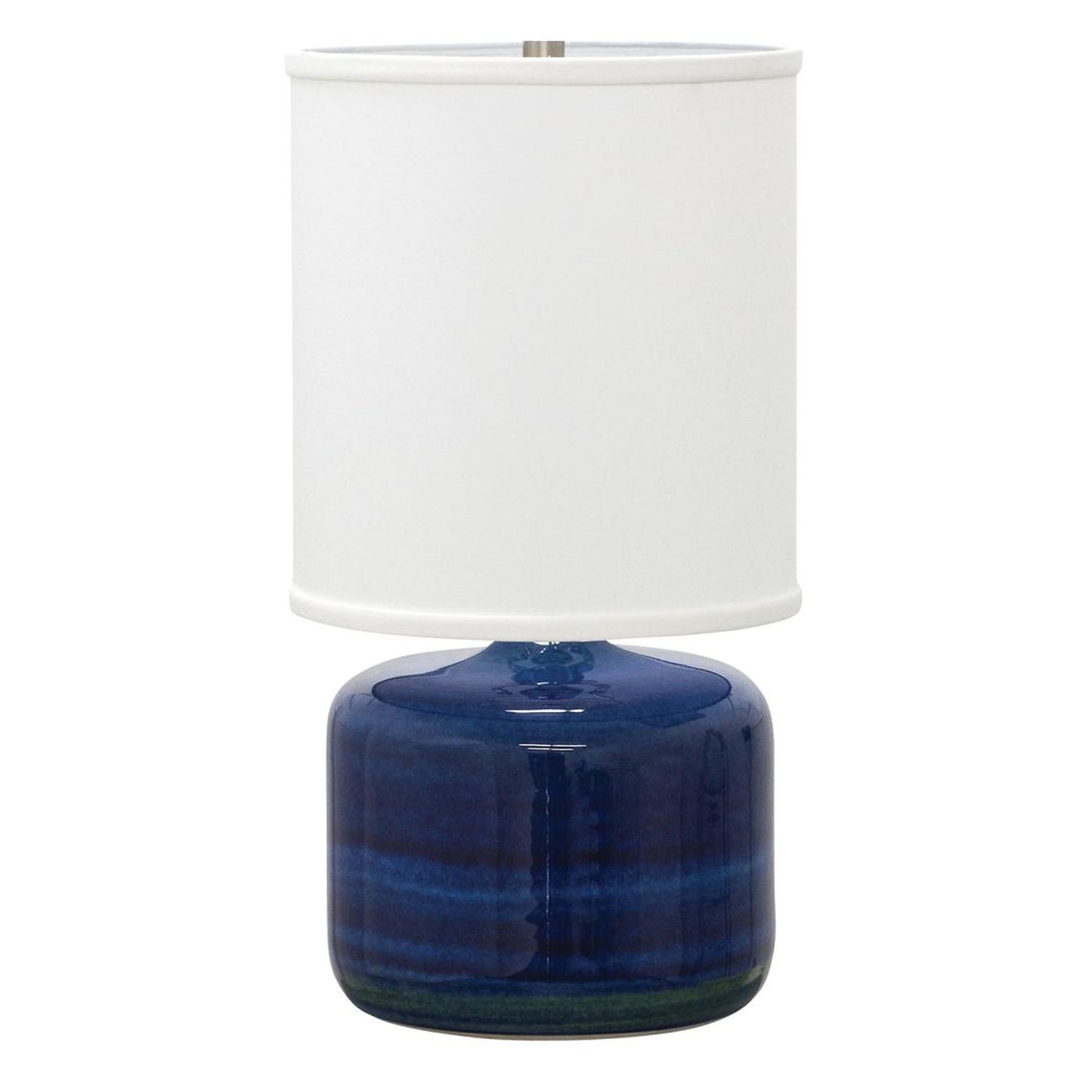 Scatchard Stoneware Table Lamp - GS120-BG - Blue Gloss by House of Troy