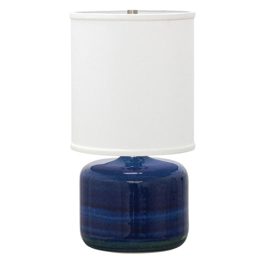 Scatchard Stoneware Table Lamp - GS120-BG - Blue Gloss by House of Troy