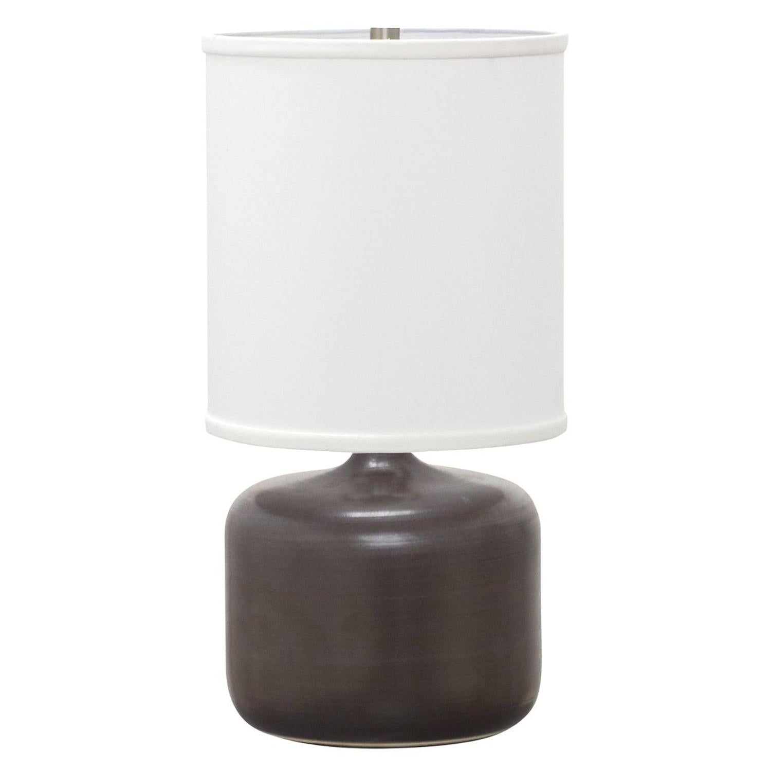 Scatchard Stoneware Table Lamp - GS120-BM - Black Matte by House of Troy