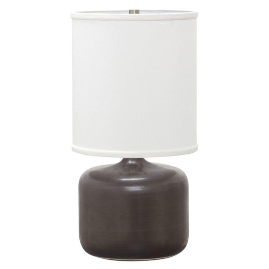Scatchard Stoneware Table Lamp - GS120-BM - Black Matte by House of Troy