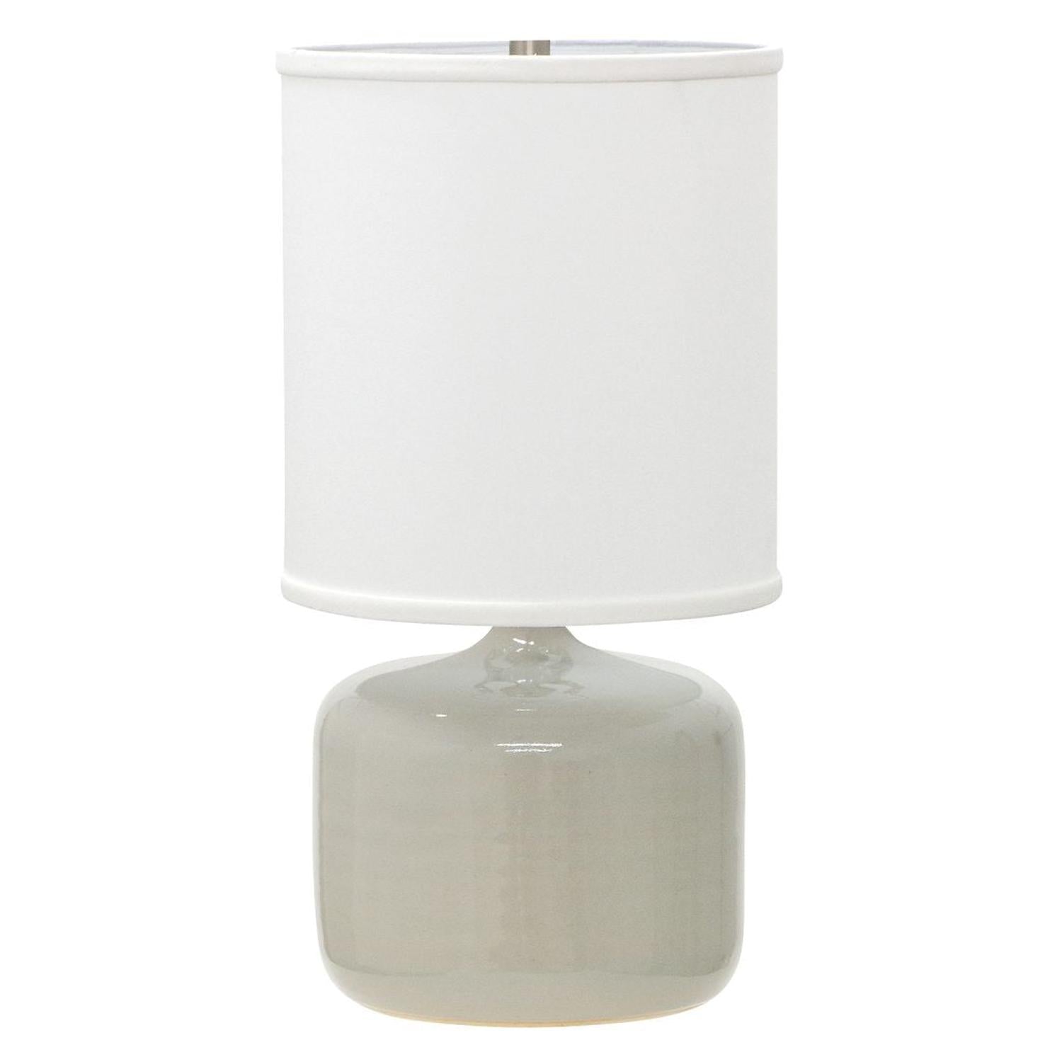 Scatchard Stoneware Table Lamp - GS120-GG - Gray Gloss by House of Troy