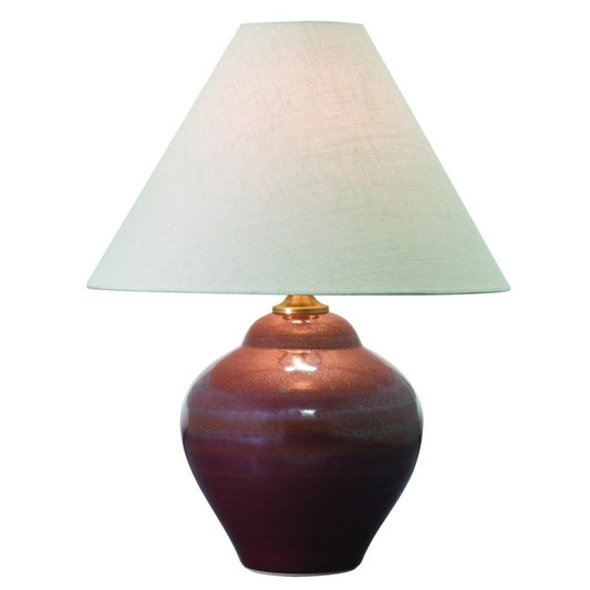 Scatchard Stoneware Table Lamp - GS130-IR - Iron Red by House of Troy