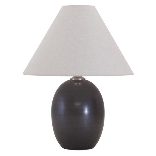 Scatchard Stoneware Table Lamp - GS140-BM - Black Matte by House of Troy