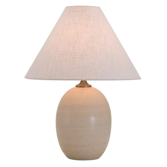 Scatchard Stoneware Table Lamp - GS140-OT - Oatmeal by House of Troy