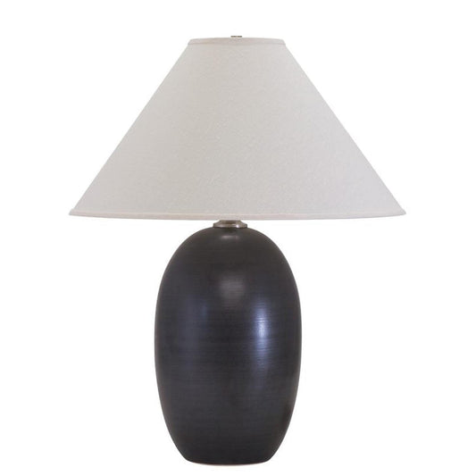 Scatchard Stoneware Table Lamp - GS150-BM - Black Matte by House of Troy