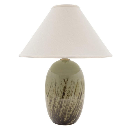 Scatchard Stoneware Table Lamp - GS150-DCG - Decorated Celadon by House of Troy